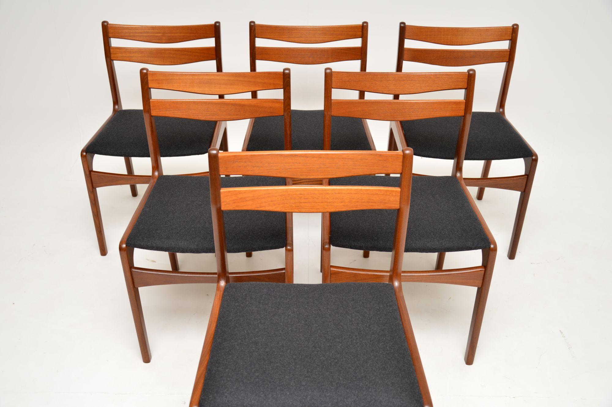 Set of 6 Danish Teak & Afromosia Dining Chairs 6