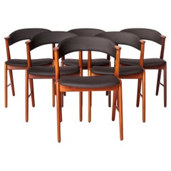 Set of 6 Danish Teak Dining Chairs by Korup Stolefabrik – 1960s Mid-Century