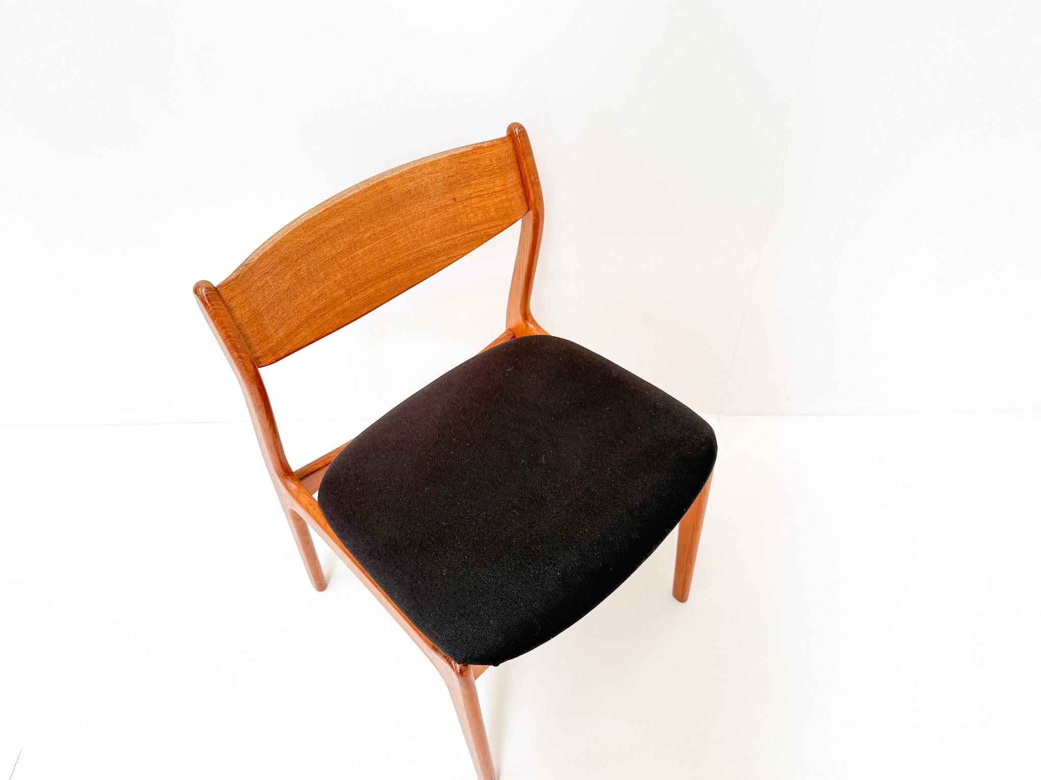 Mid-Century moderno Set of 6 Danish Teak Dining Chairs by P.E. Jørgensen for Farsø Stolefabrik in vendita
