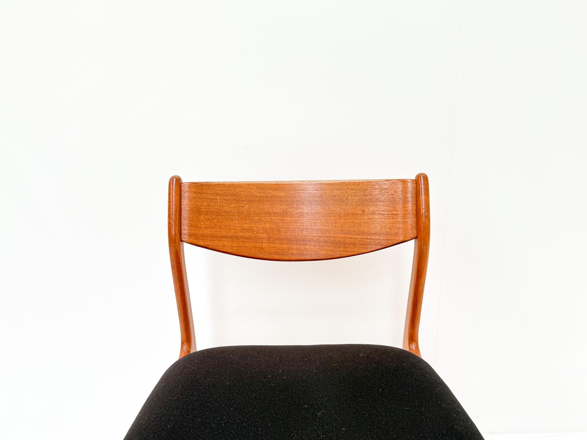 Set of 6 Danish Teak Dining Chairs by P.E. Jørgensen for Farsø Stolefabrik In condizioni buone in vendita a BERKEL EN RODENRIJS, NL
