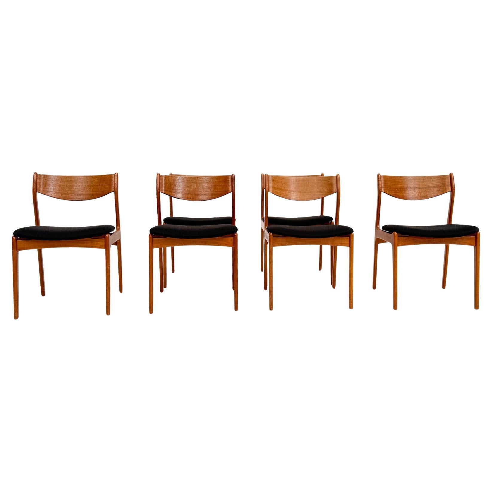 Set of 6 Danish Teak Dining Chairs by P.E. Jørgensen for Farsø Stolefabrik in vendita