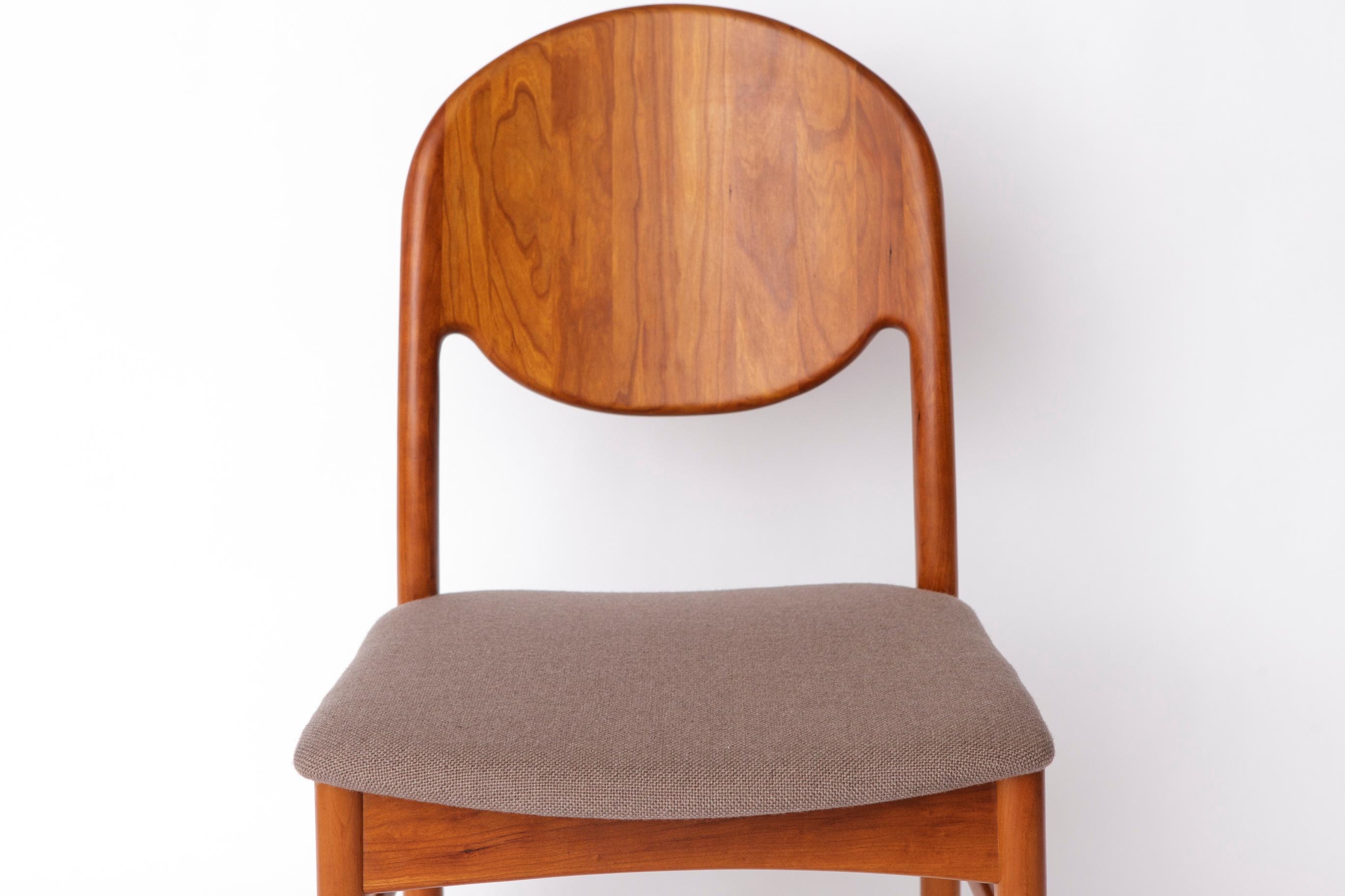 Danois Ensemble de 6 chaises de salle à manger danoises en teck - Korup Stolefabrik - 1970 Mid-Century en vente