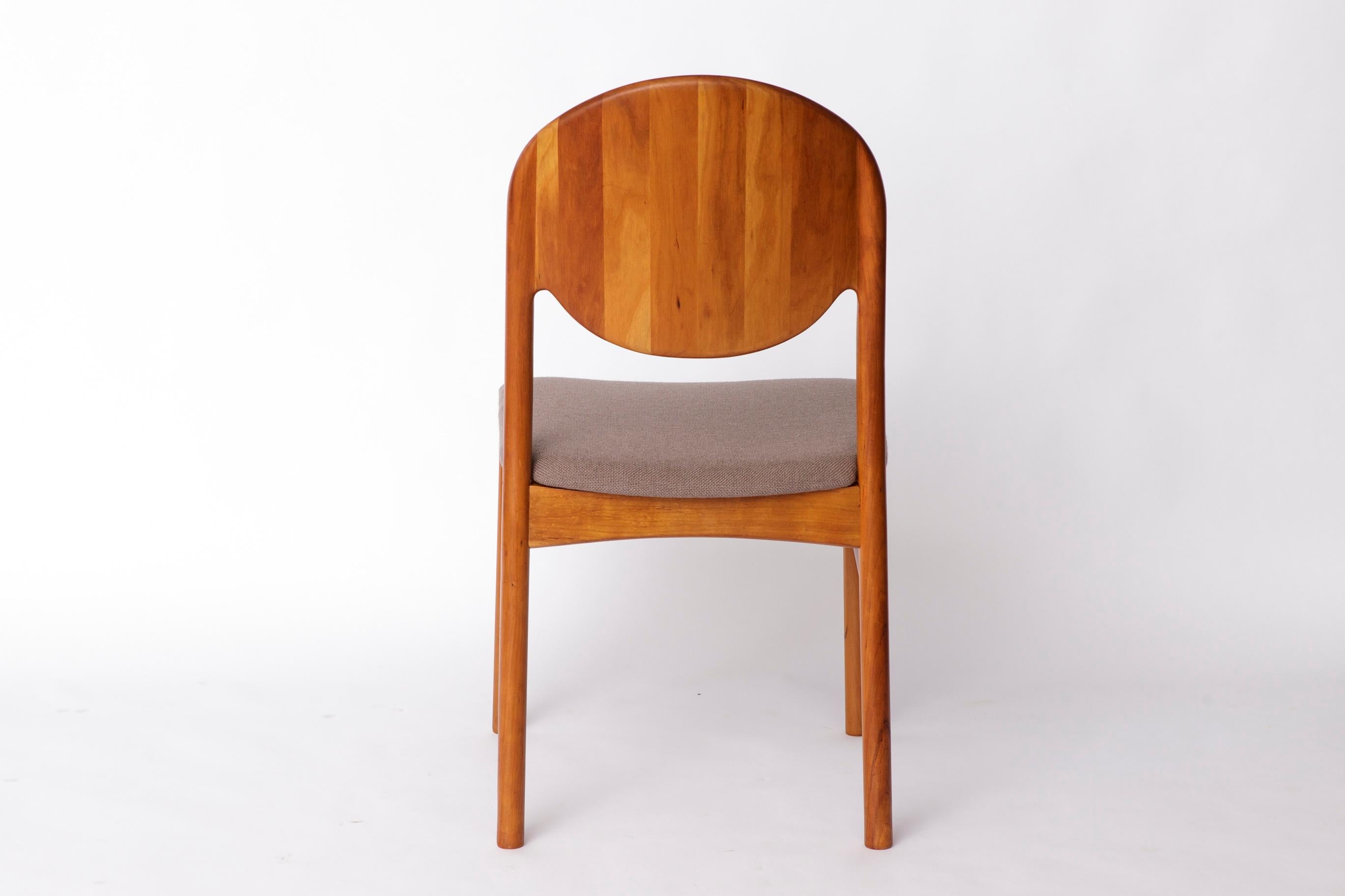 Teck Ensemble de 6 chaises de salle à manger danoises en teck - Korup Stolefabrik - 1970 Mid-Century en vente