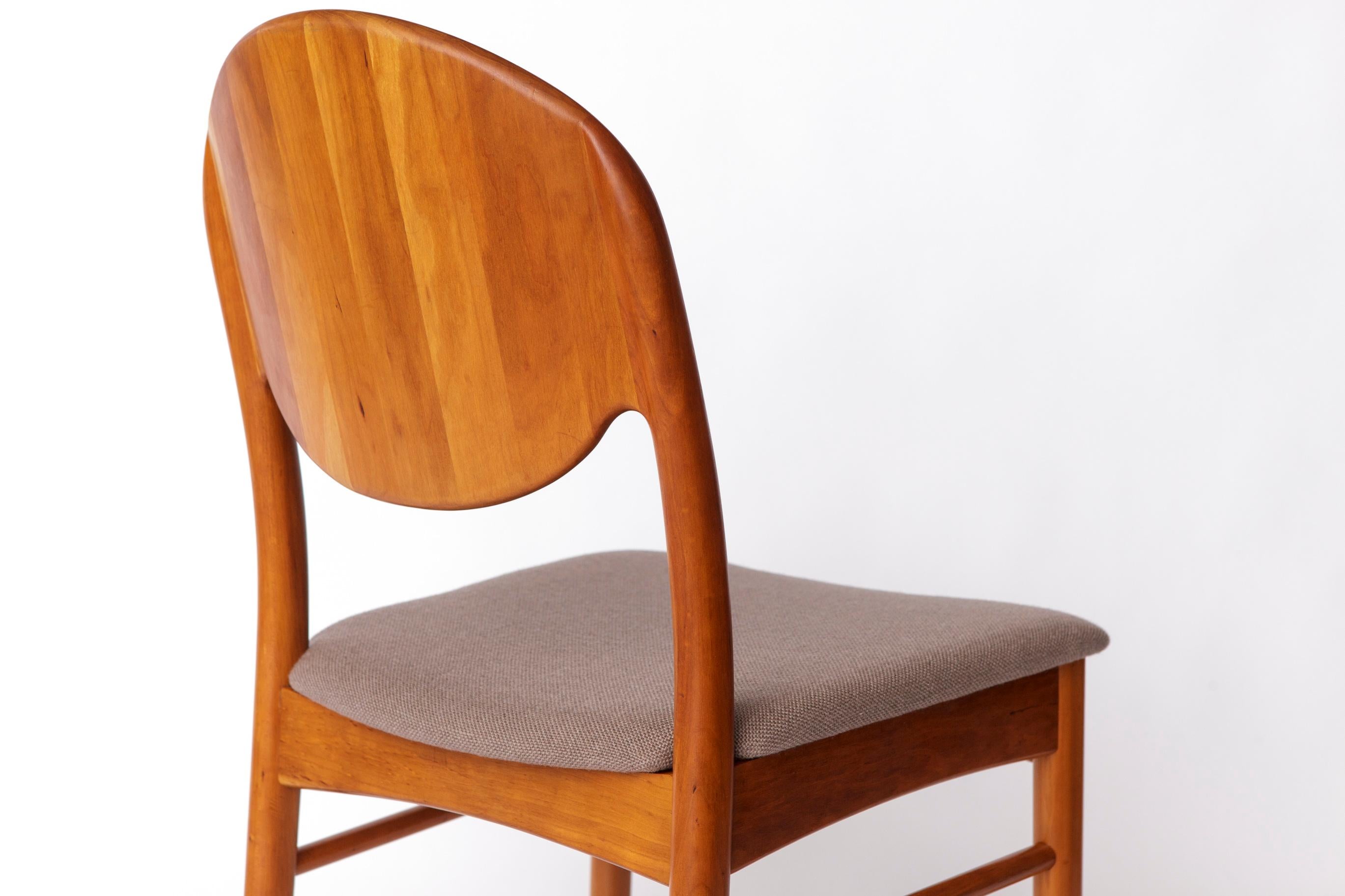 Ensemble de 6 chaises de salle à manger danoises en teck - Korup Stolefabrik - 1970 Mid-Century en vente 1