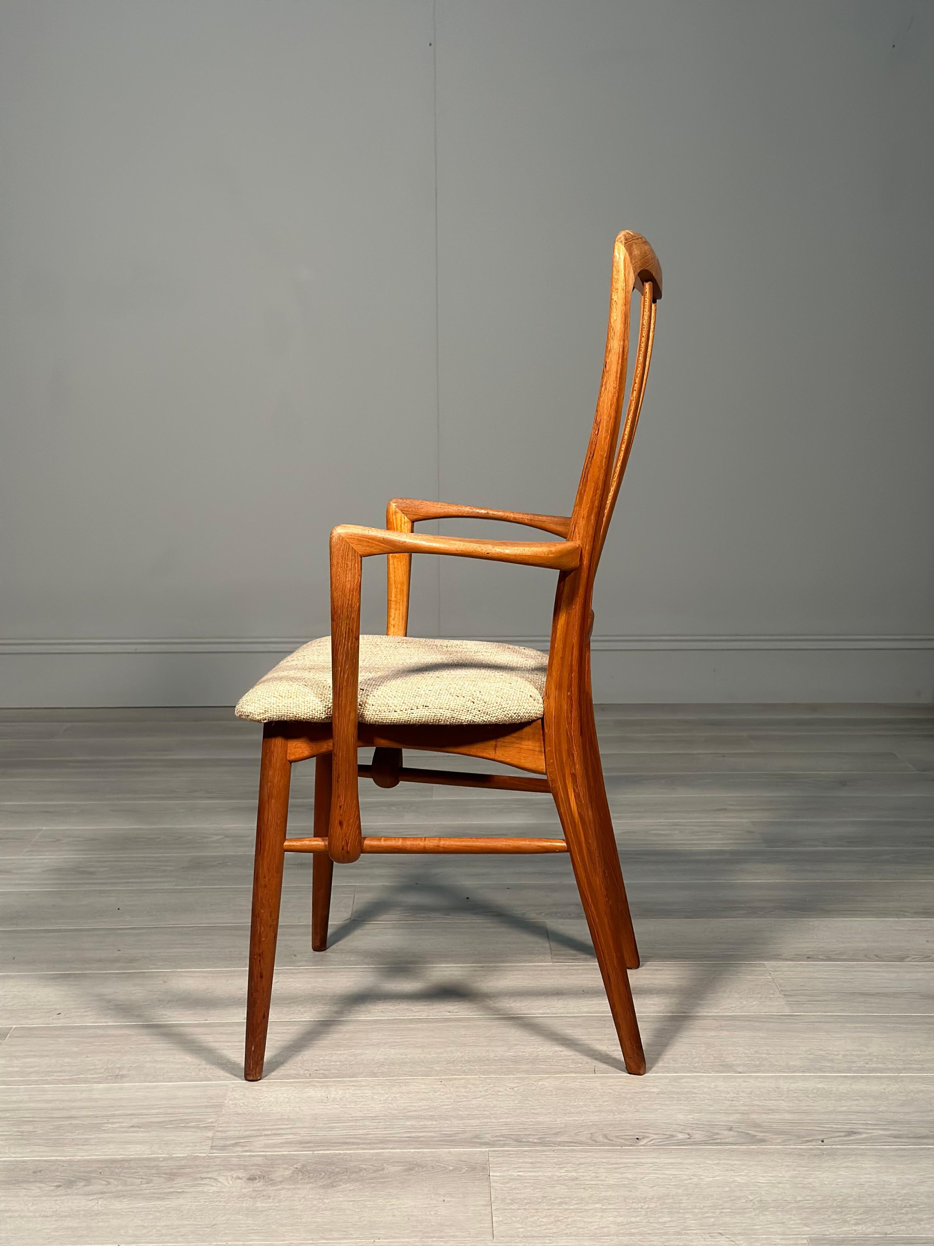Set Of 6 Danish Teak Ingrid Dining Chairs By Niels Koefoed In Good Condition In Accrington, GB