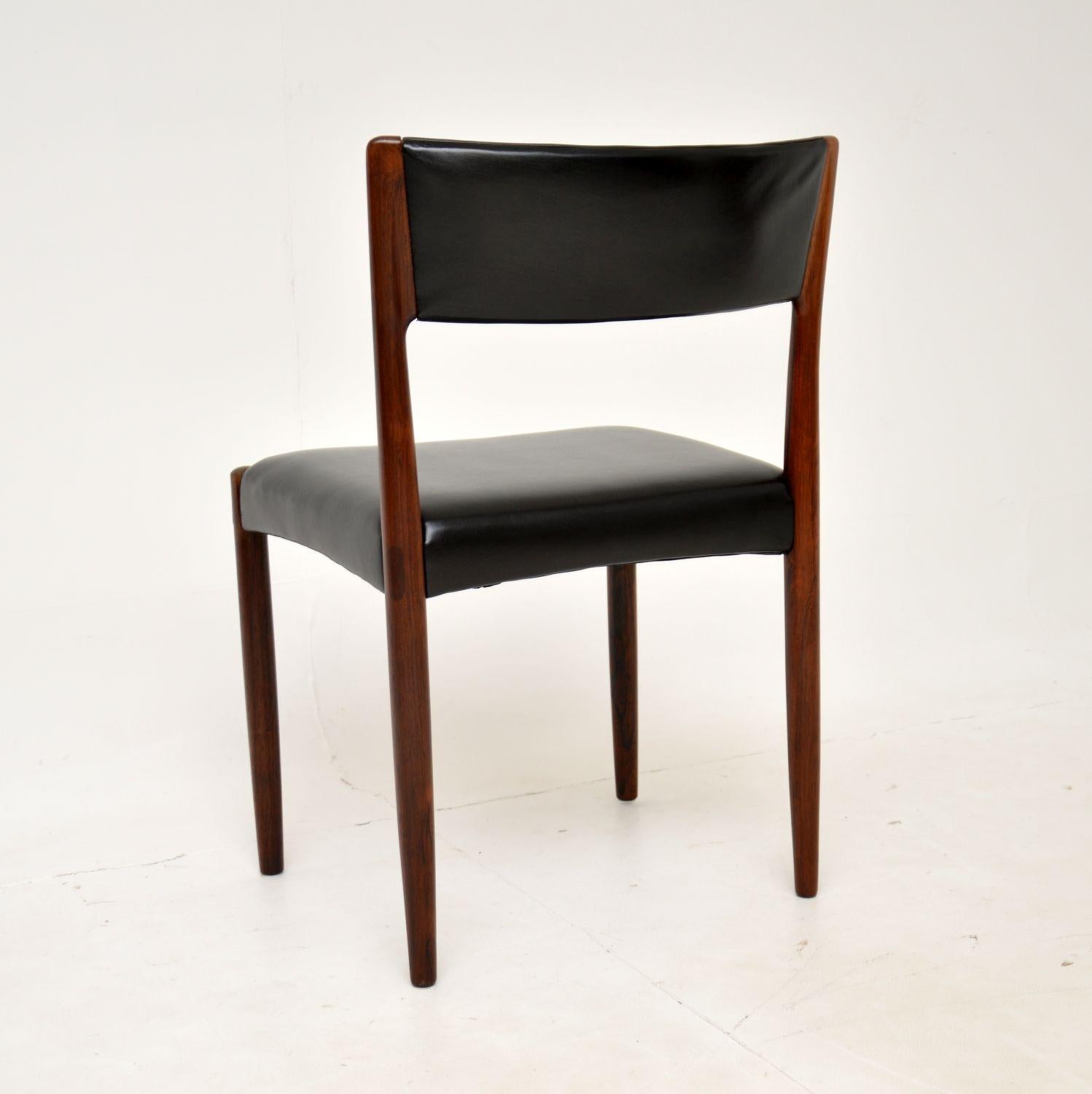 Set of 6 Danish Vintage Dining Chairs by Harry Ostergaard For Sale 1
