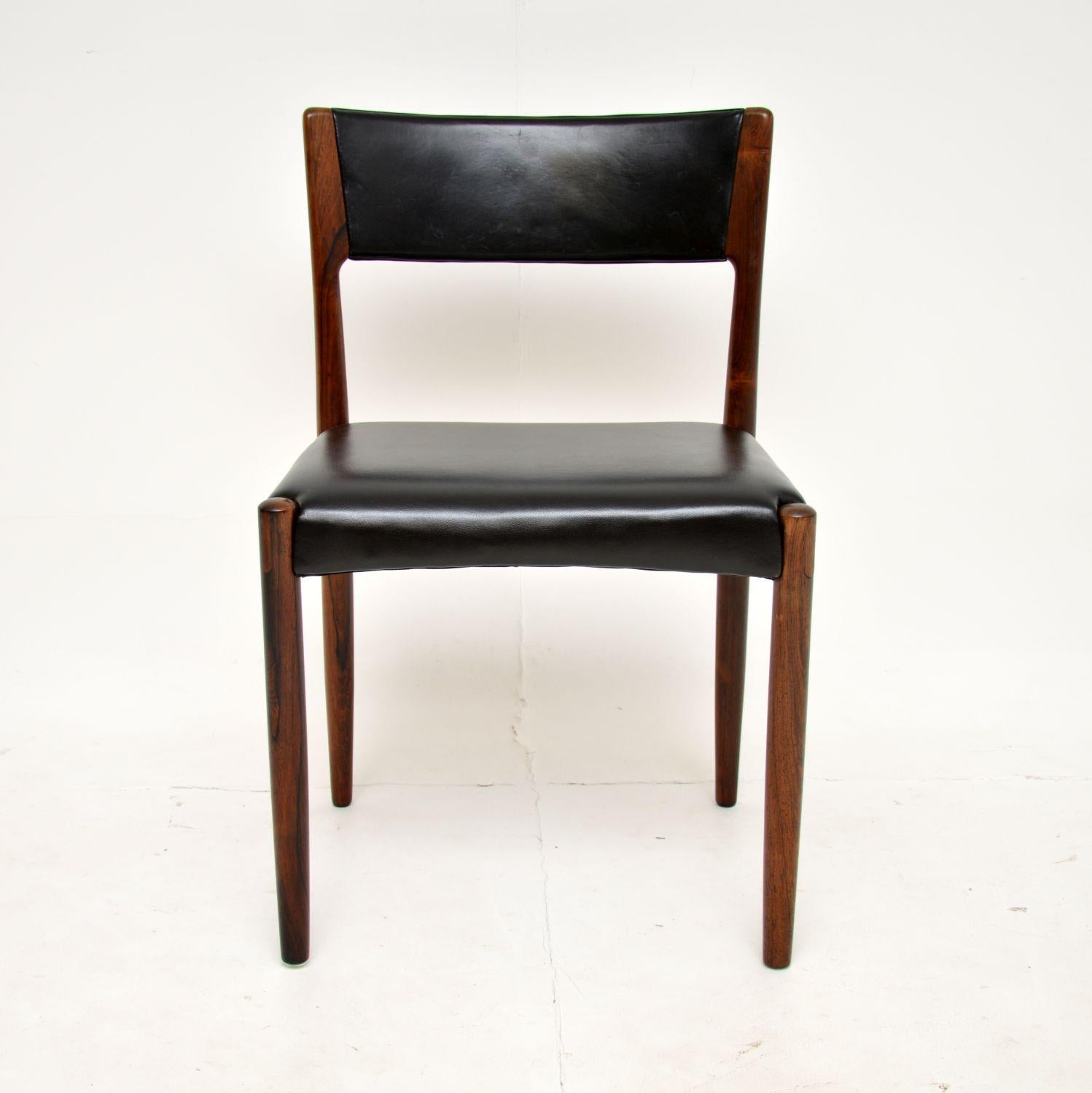 20th Century Set of 6 Danish Vintage Dining Chairs by Harry Ostergaard For Sale