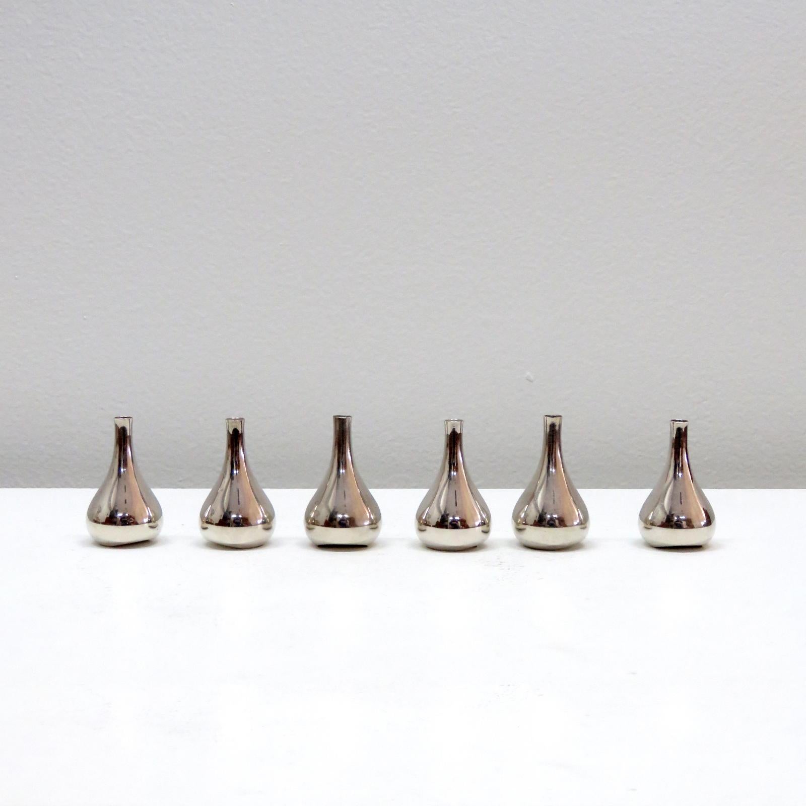 Set von 6 Dansk-Kerzenhaltern von Jens Quistgaard, 1960 (Moderne der Mitte des Jahrhunderts) im Angebot