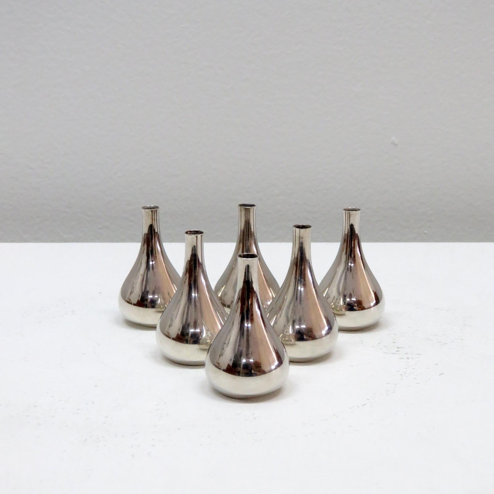 Set von 6 Dansk-Kerzenhaltern von Jens Quistgaard, 1960 (Dänisch) im Angebot