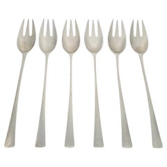 Set of 6 Dansk Denmark Sterling Silver Tjorn Forks #20612