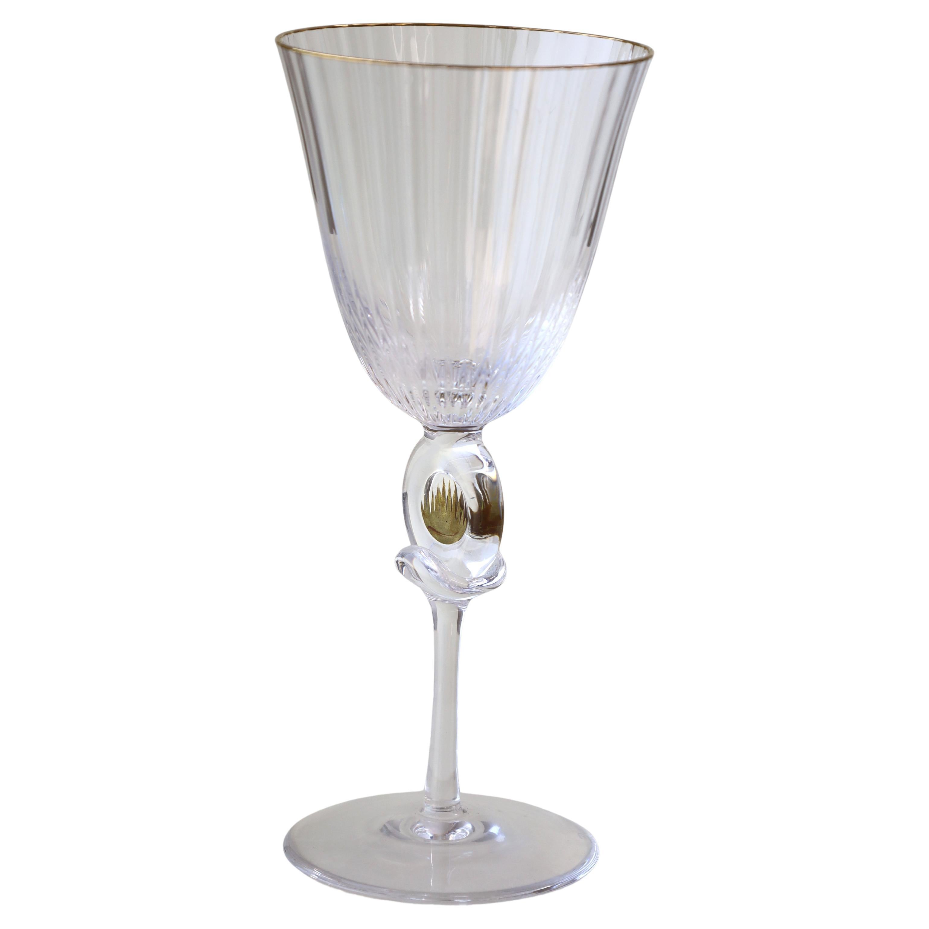 Ensemble de 6 verres à vin DAUM Crystal