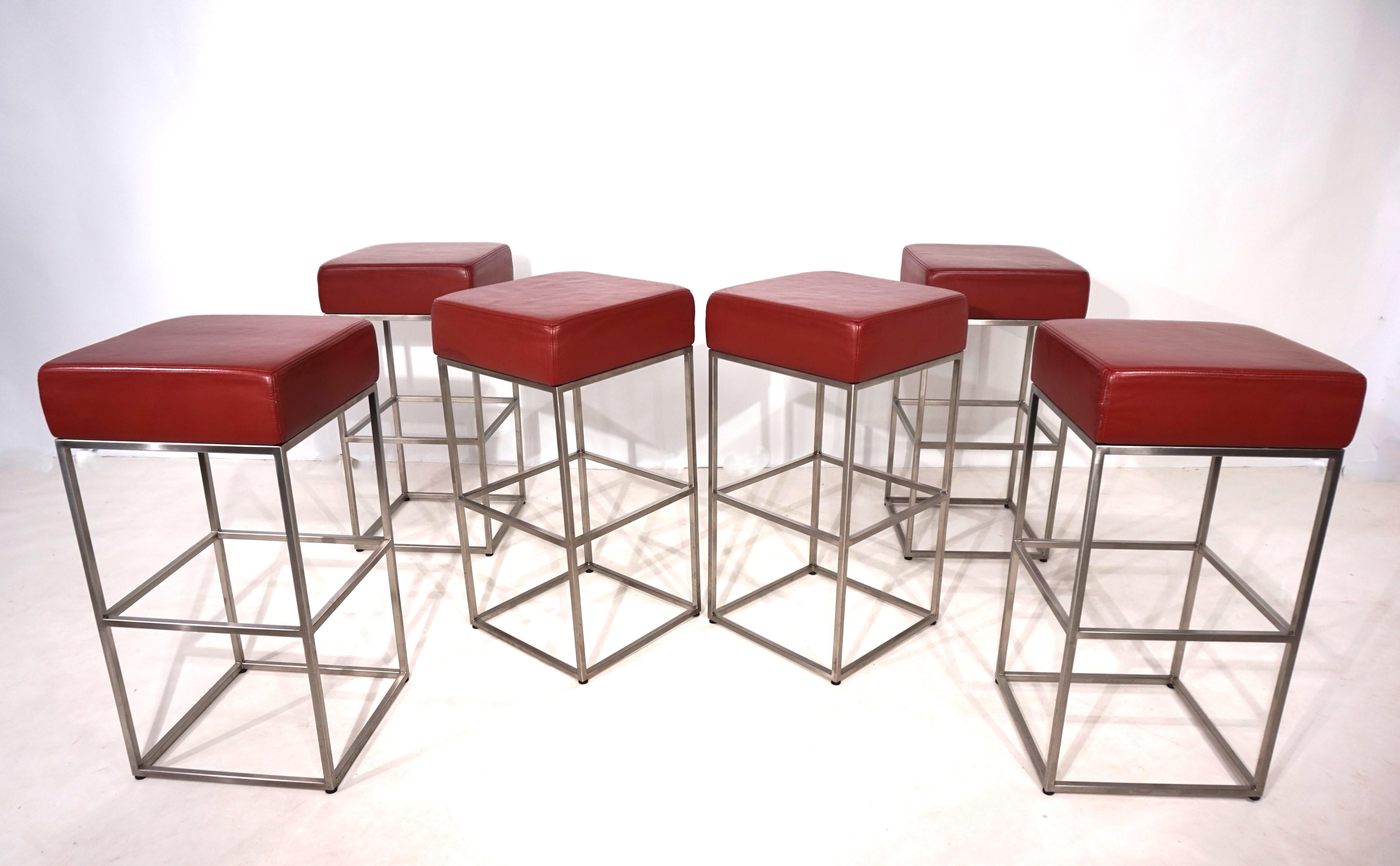 Set of 6 De Sede DS 218/55 bar stools by Paolo Piva, 2000 For Sale 3