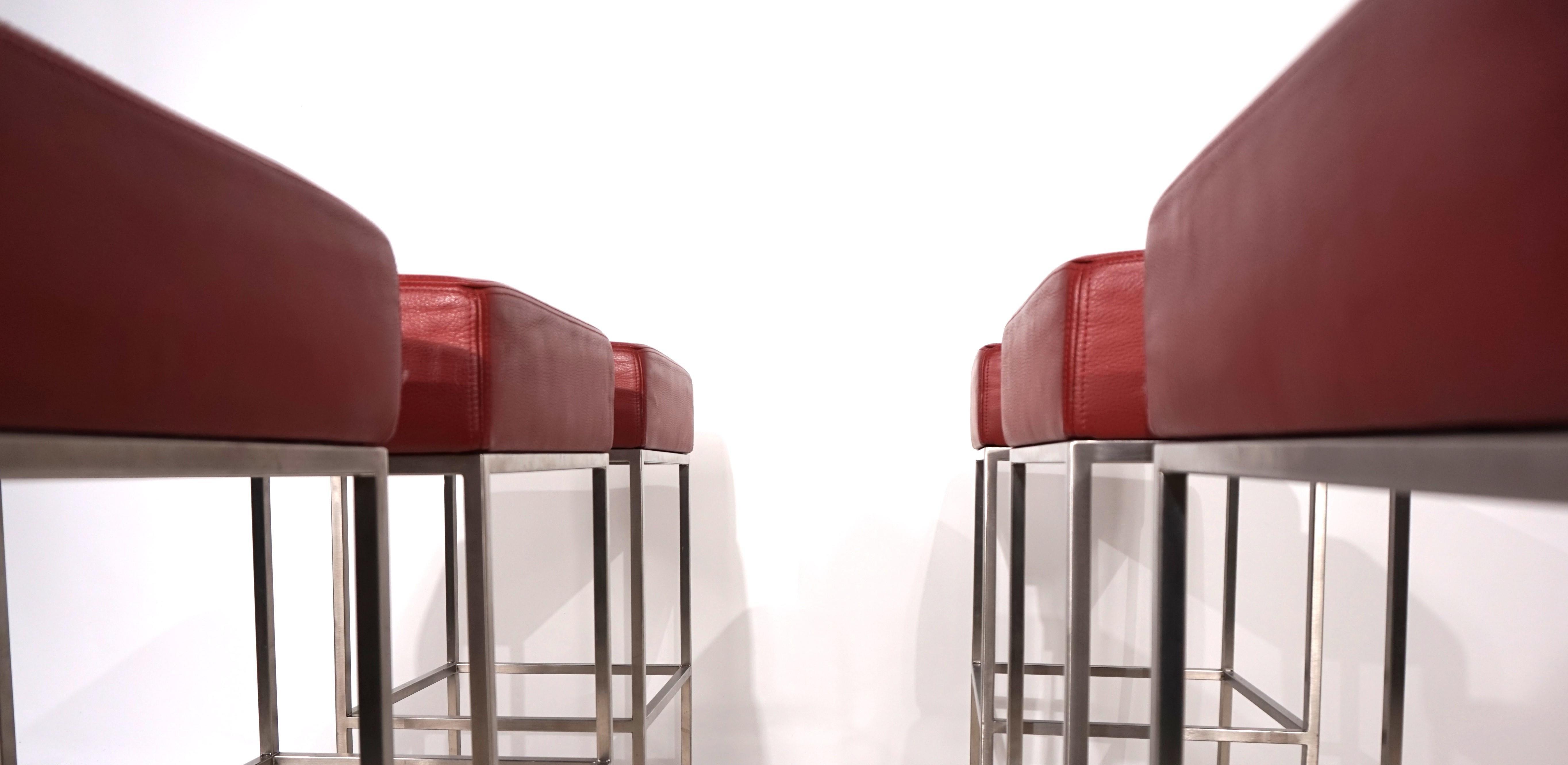 Set of 6 De Sede DS 218/55 bar stools by Paolo Piva, 2000 For Sale 5