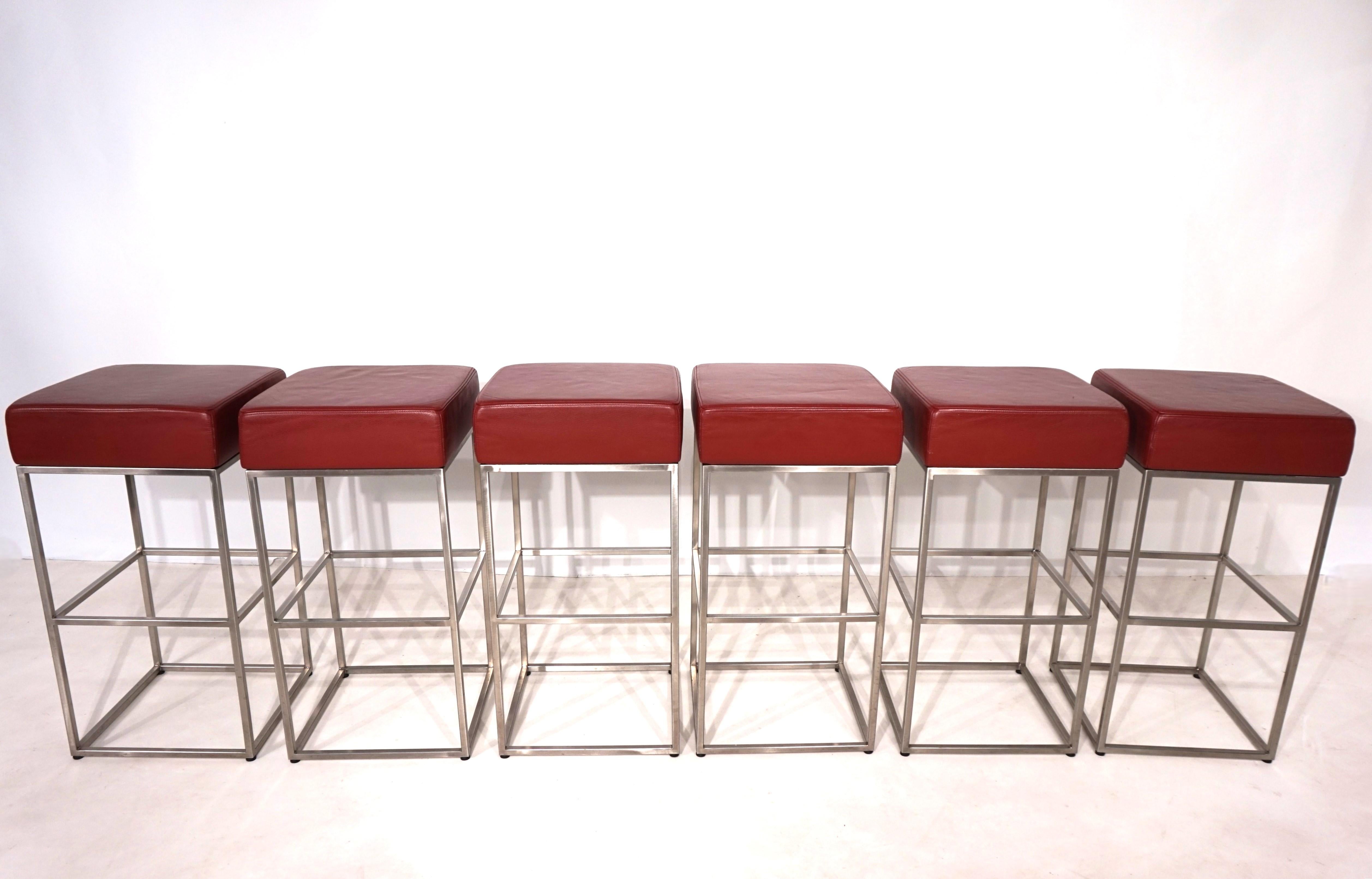 Set of 6 De Sede DS 218/55 bar stools by Paolo Piva, 2000 For Sale 7