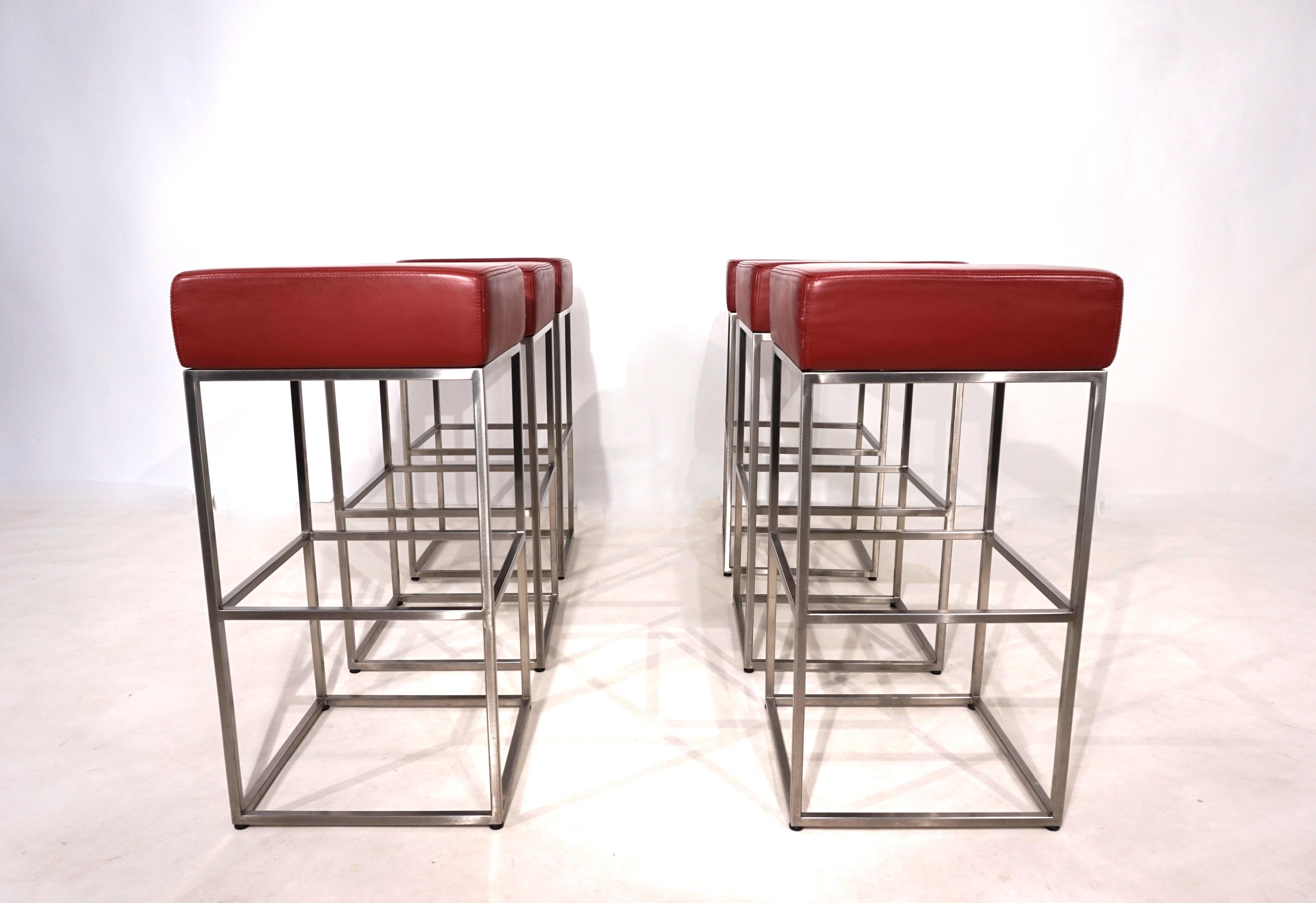 Set of 6 De Sede DS 218/55 bar stools by Paolo Piva, 2000 For Sale 12