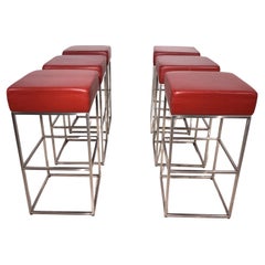 Ensemble de 6 tabourets de bar De Sede DS 218/55 par Paolo Piva, 2000