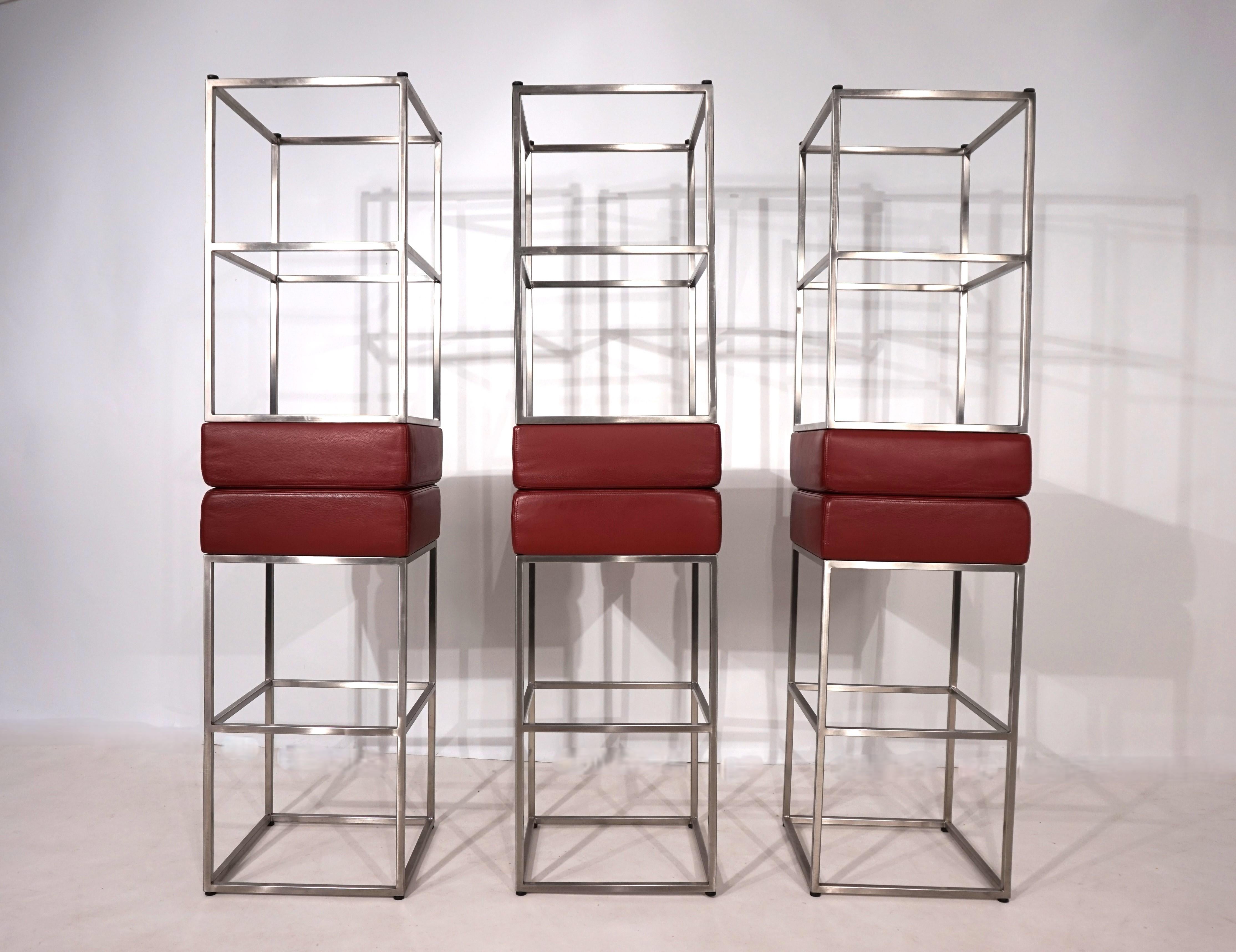 Set of 6 De Sede DS 218/55 bar stools by Paolo Piva, 2000 For Sale 2