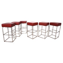 Set of 6 De Sede DS 218/55 bar stools by Paolo Piva, 2000