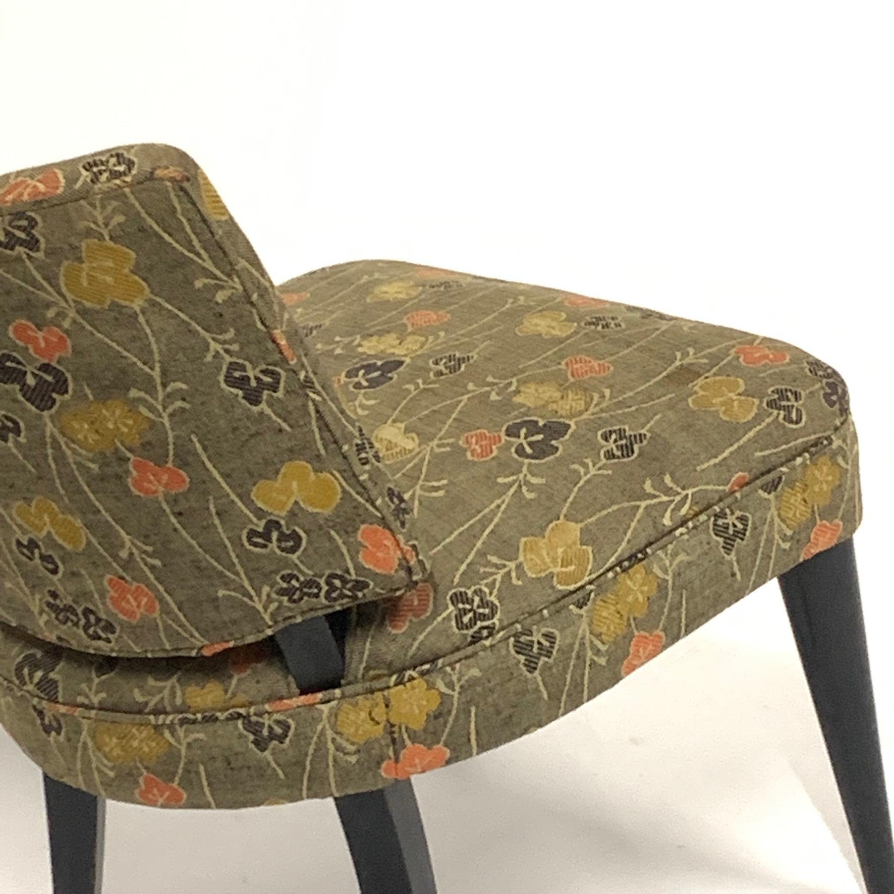 Ebonized Set of 6 Deco Gilbert Rohde for Herman Miller Paldao Group Dining Chairs, 1940s