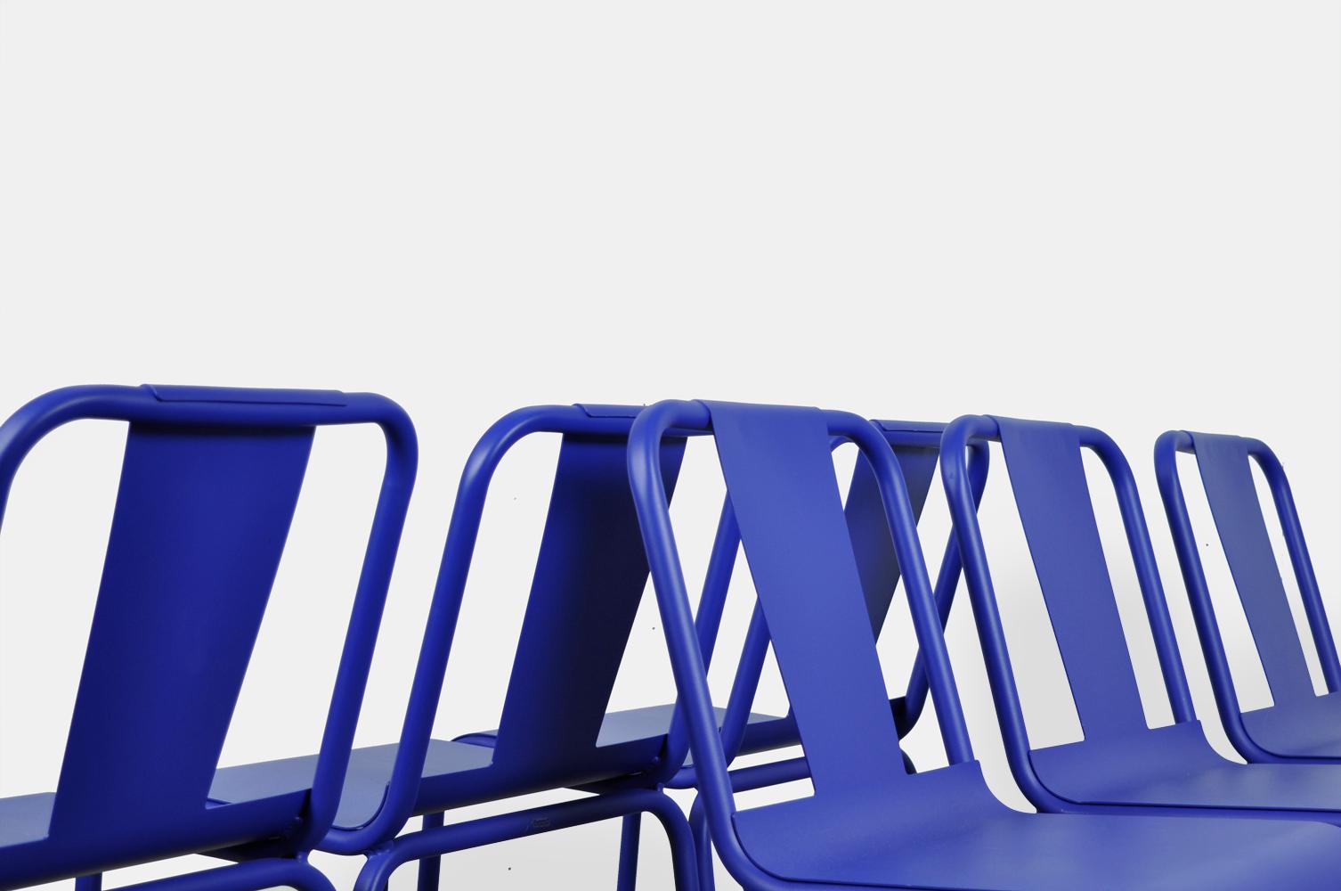 Powder-Coated Set of 6 Design Chairs by Isi Design Group, Produced by Isimar, 2000 Spain
