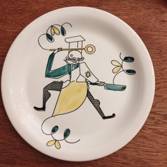 Set of 6 Dessert Plates, 1950's Norway