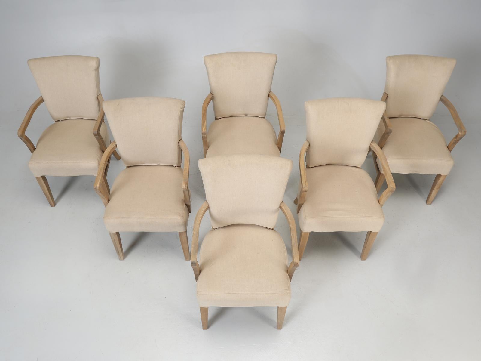 Contemporary Set of 6 Dining Armchairs