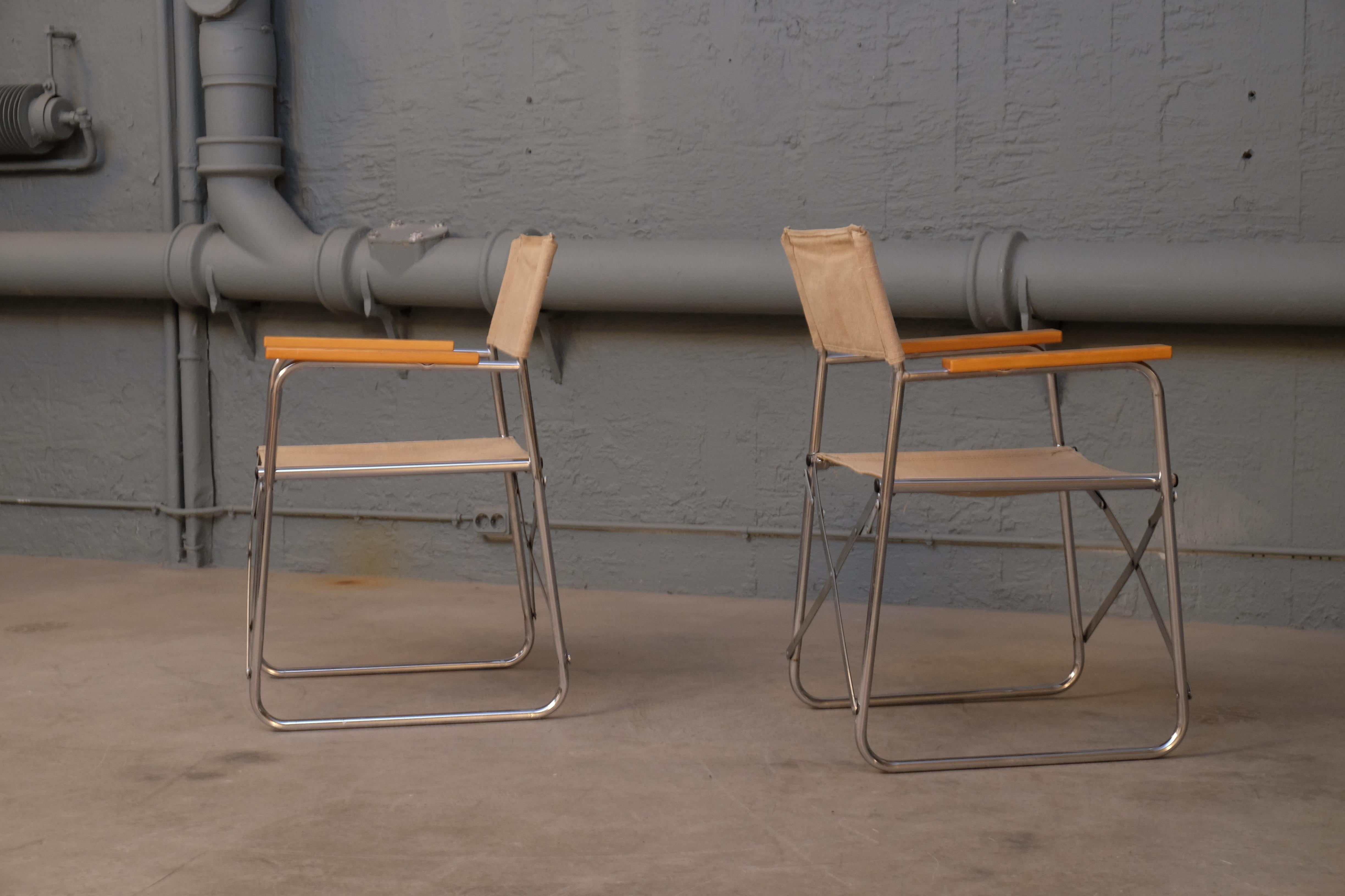Scandinavian Modern Set of 6 Dining Chairs, 1970s
