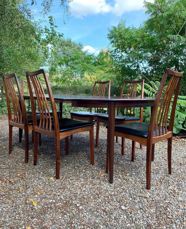 Set of 6 Dining Chairs and Dining Table 2