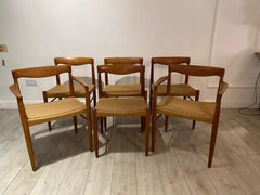 Set of 6 Dining Chairs and Dining Table in Teak by H.W. Klein and Bramin, 1960s
