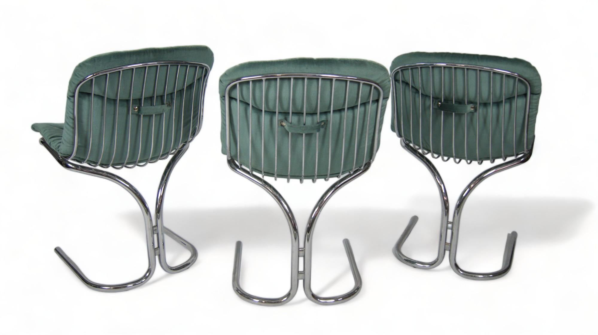 20th Century Set of 6 Dining Chairs Attributed to Gastone Rinaldi for Rima Padova, Italy For Sale