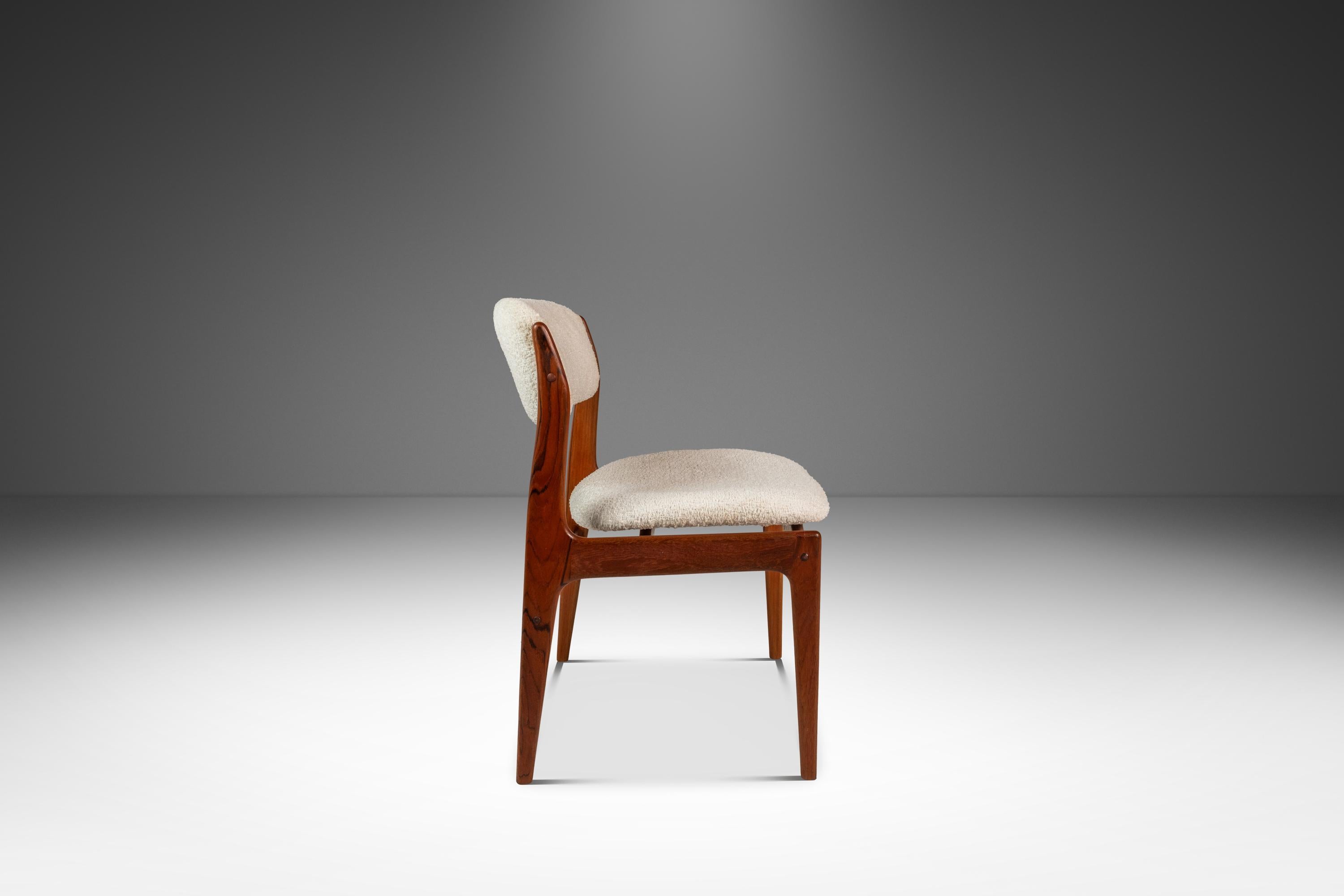 Bouclé Set of 6 Dining Chairs, Benny Linden, Benny Linden Designs, Thailand, c. 1970s For Sale