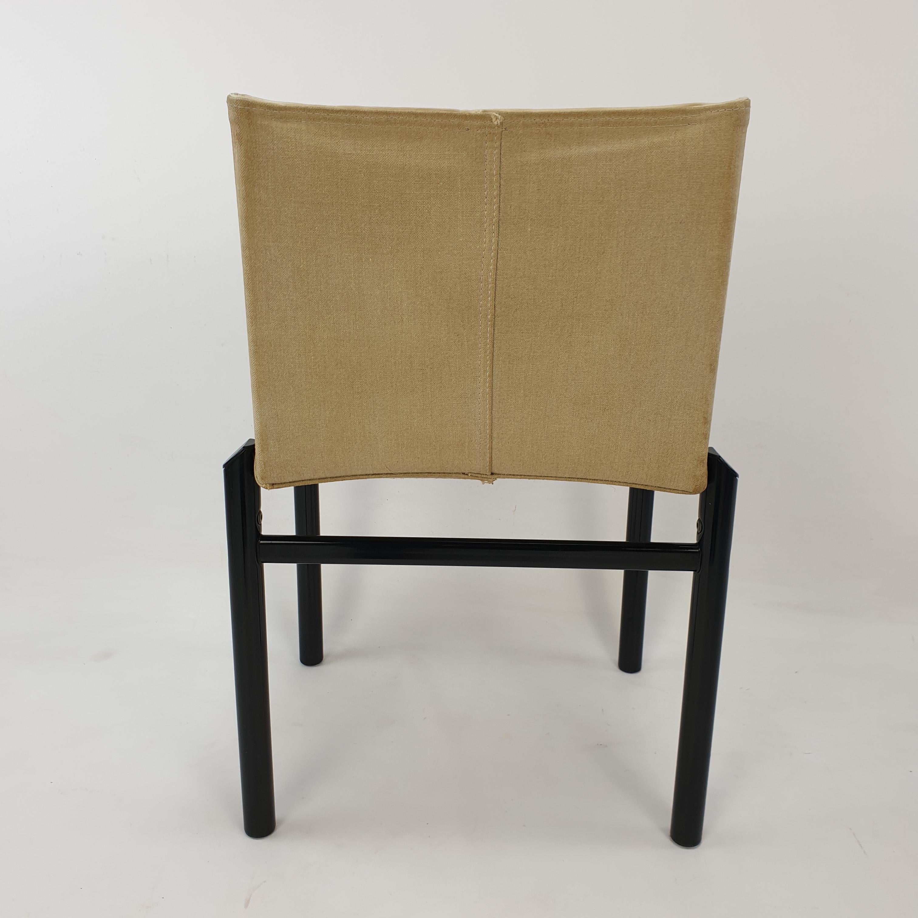 Set of 6 Dining Chairs by Afra & Tobia Scarpa, Italy, 1970's 3