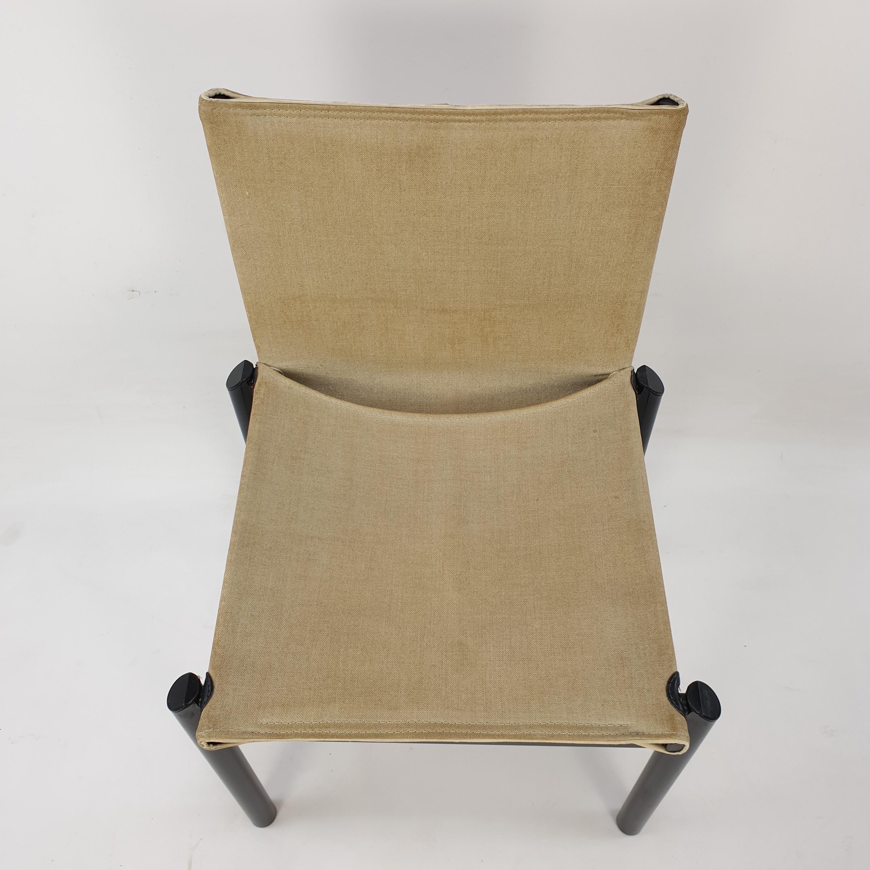 Set of 6 Dining Chairs by Afra & Tobia Scarpa, Italy, 1970's 4