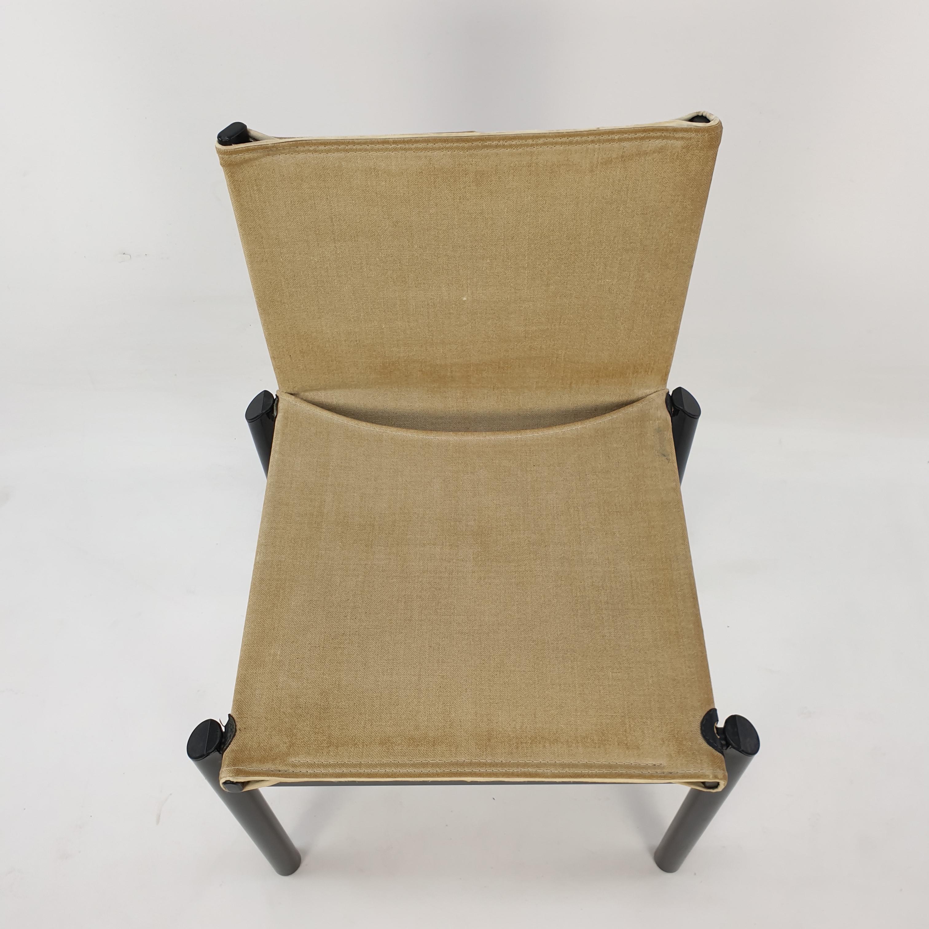 Set of 6 Dining Chairs by Afra & Tobia Scarpa, Italy, 1970's 7