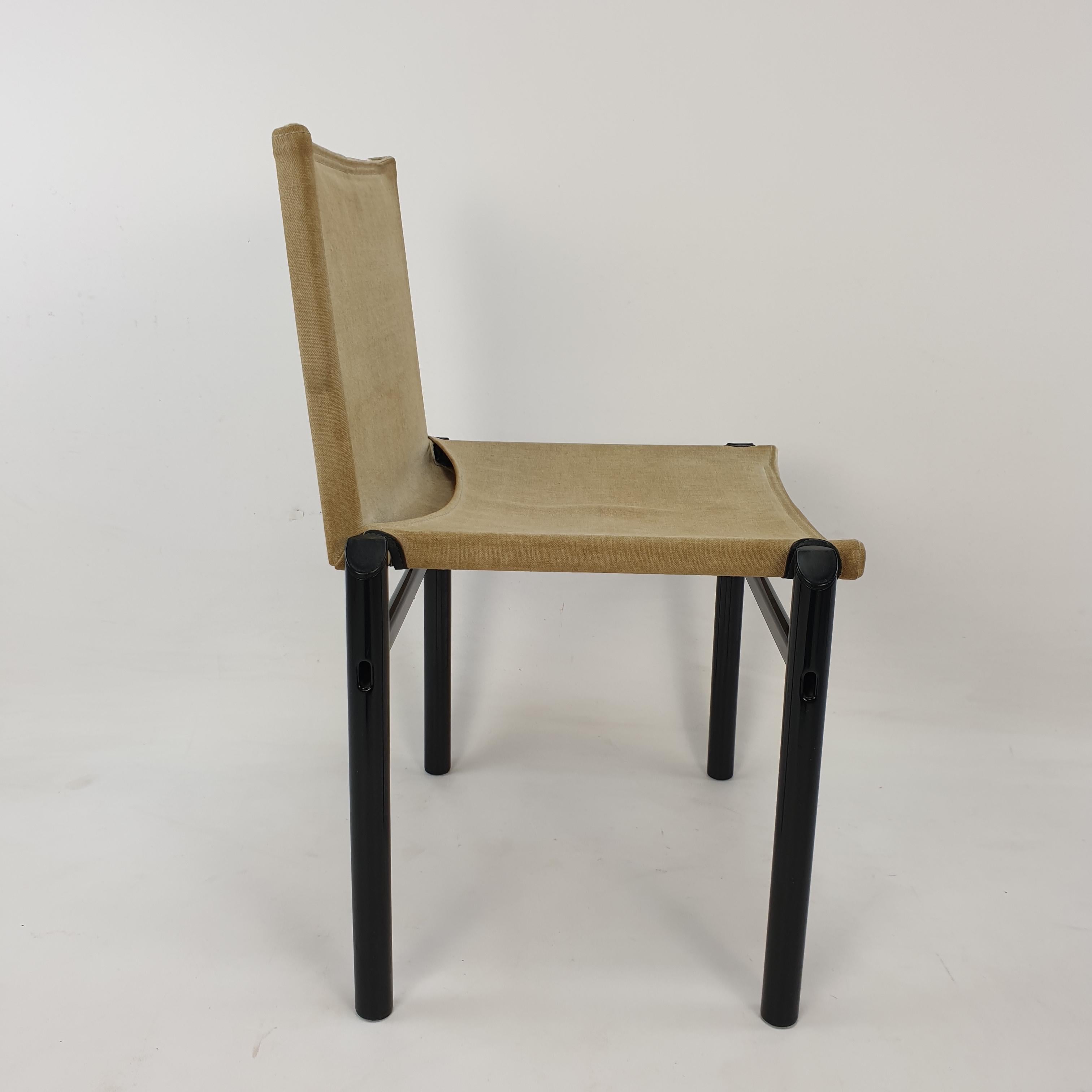 Set of 6 Dining Chairs by Afra & Tobia Scarpa, Italy, 1970's 2