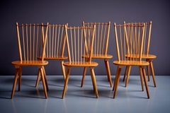 Set of 6 Dining Chairs by Albert Haberer for Hermann Fleiner, Germany, 1950s