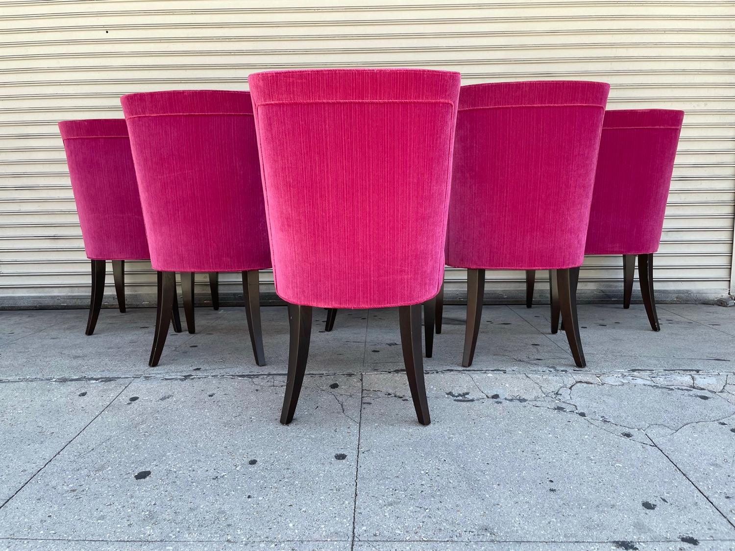 XXIe siècle et contemporain Ensemble de 6 chaises de salle à manger par Ambella Home en vente