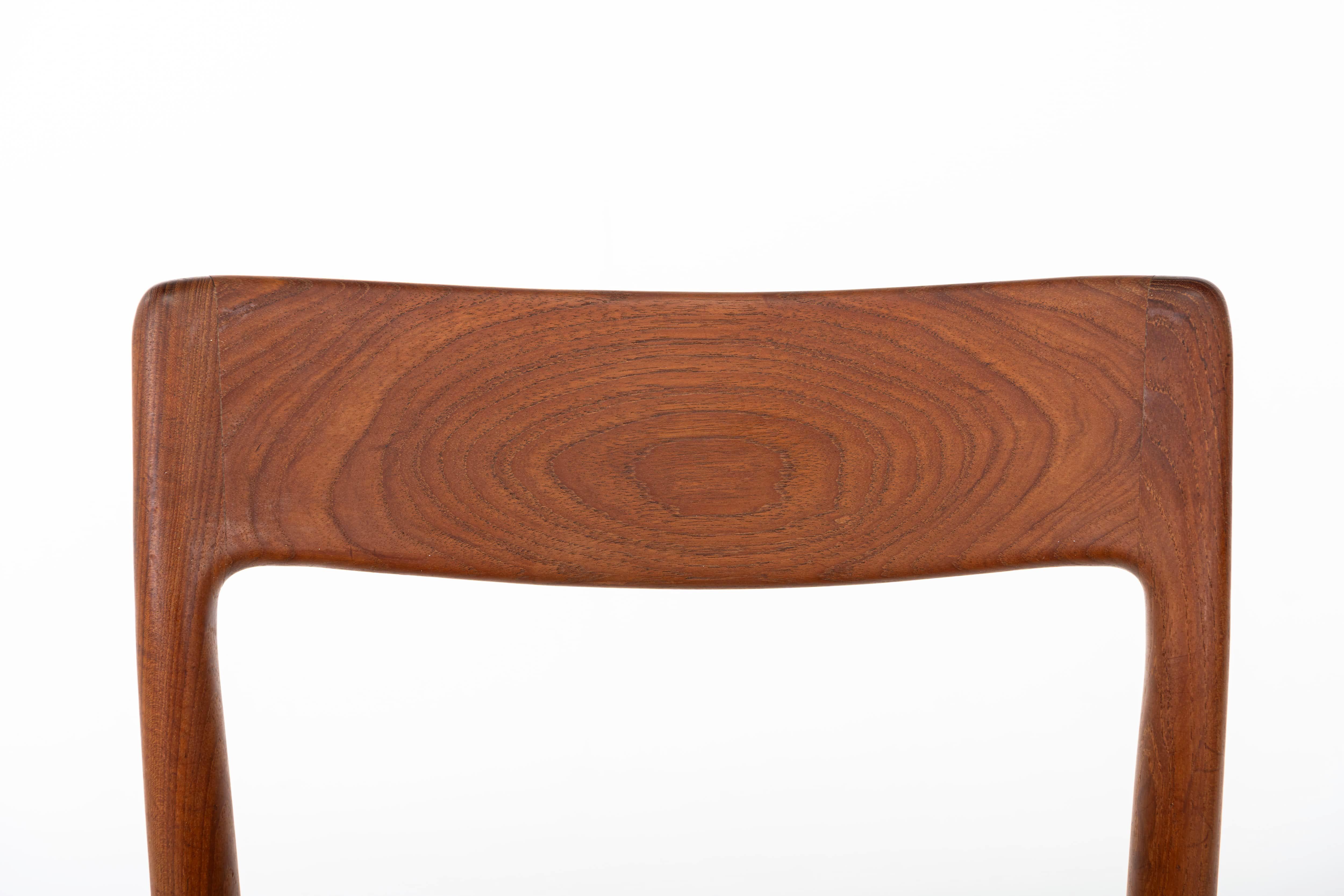 Set of 6 Dining chairs by EMC Møbler, Teak and Paper Cord 3
