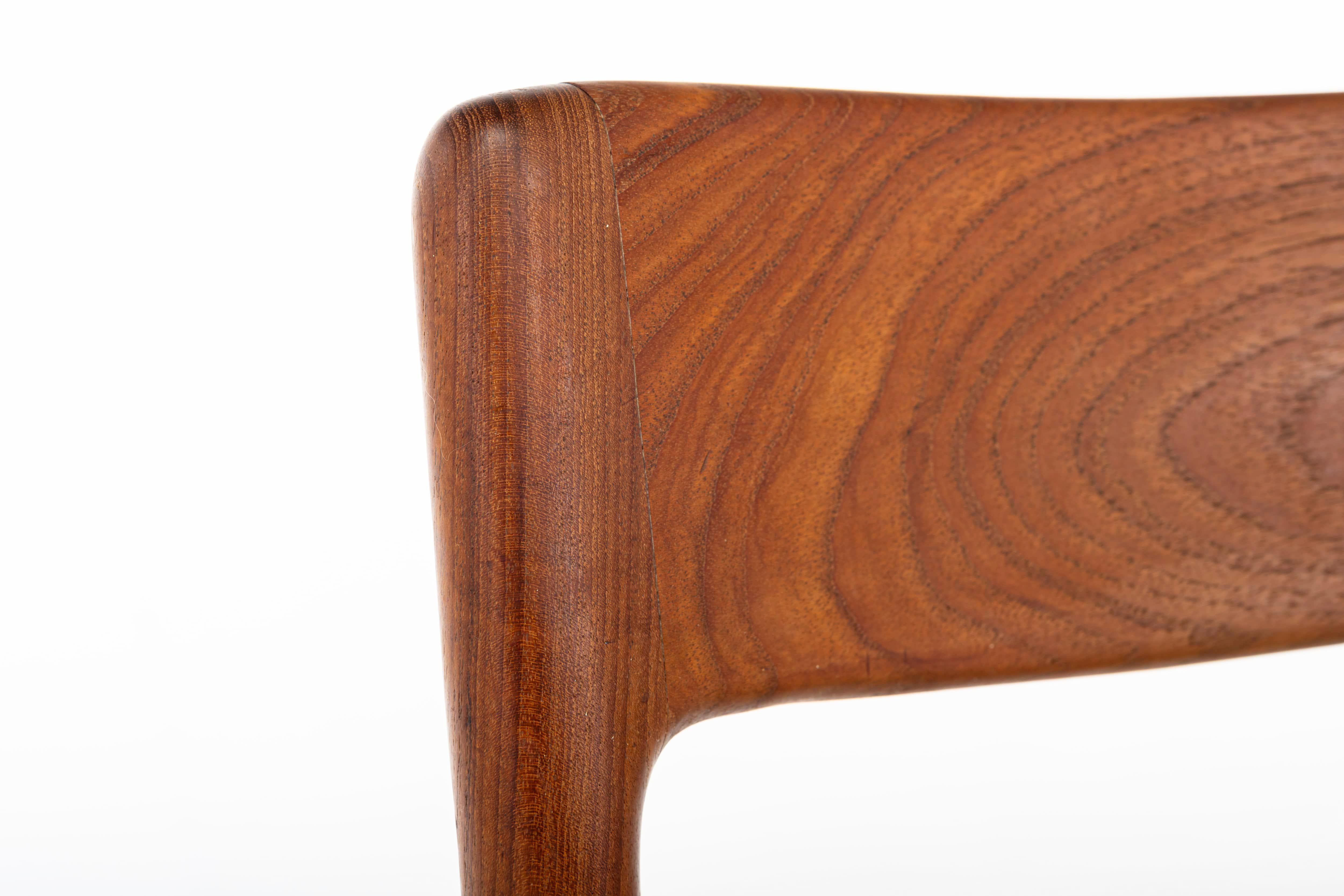 Set of 6 Dining chairs by EMC Møbler, Teak and Paper Cord 7