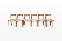 Satz von 6 Esszimmerstühlen von Georg Leowald für Wilkahn, Deutschland, 1950er Jahre