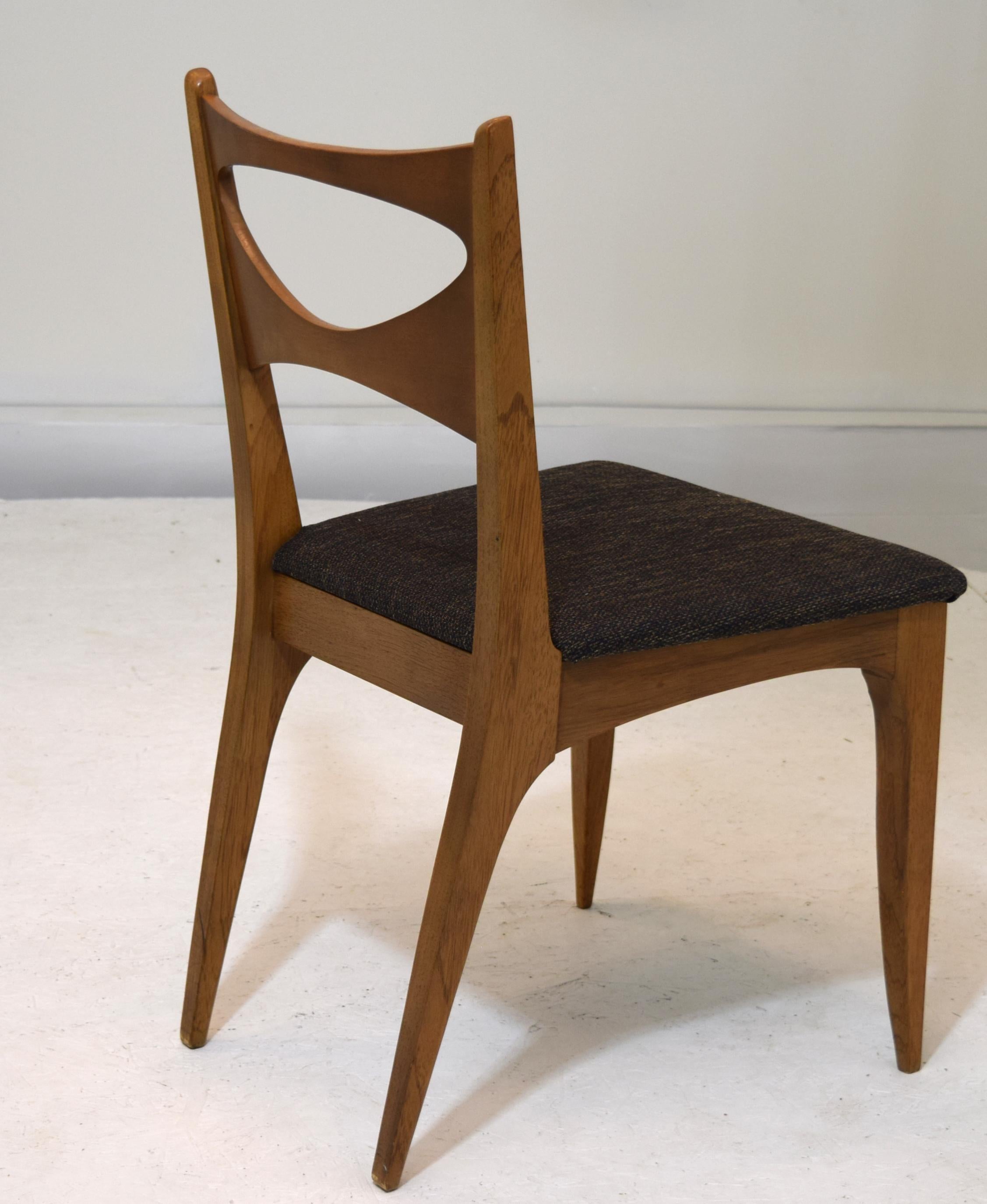 Mid-Century Modern Set of 6 Dining Chairs by John Van Koert