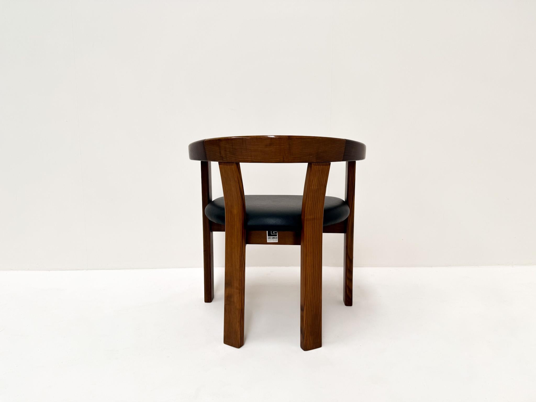 Set of 6 Dining Chairs by Lars Gangsø, Denmark, 1970s en vente 3