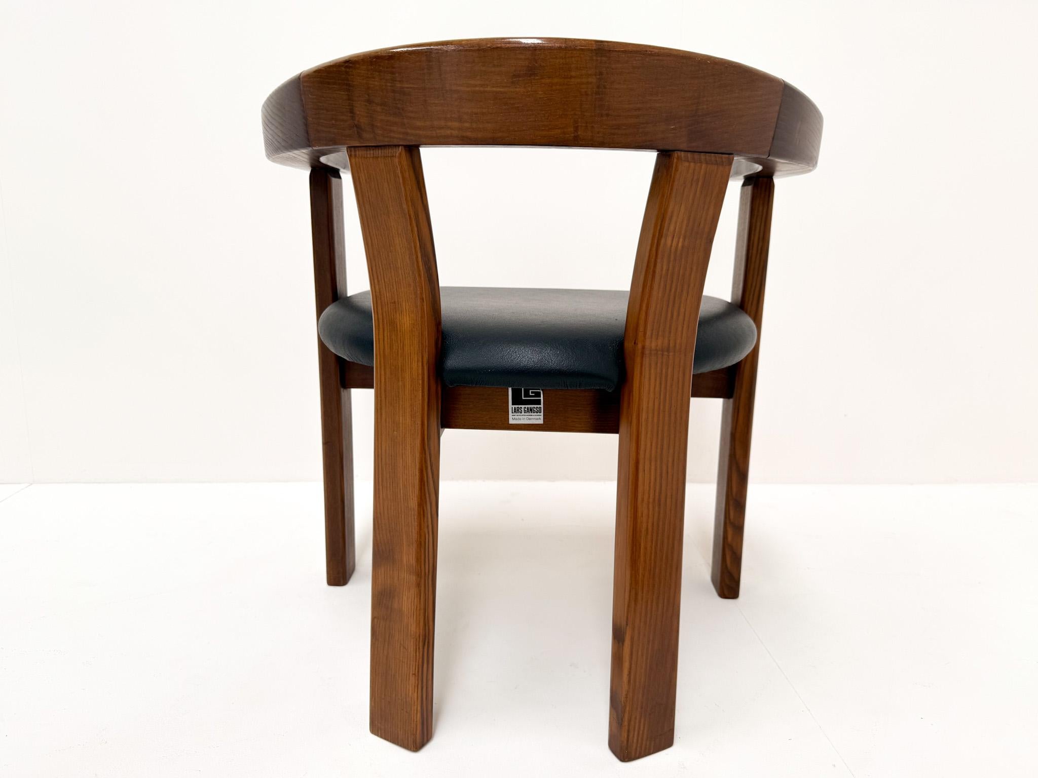 Set of 6 Dining Chairs by Lars Gangsø, Denmark, 1970s en vente 4