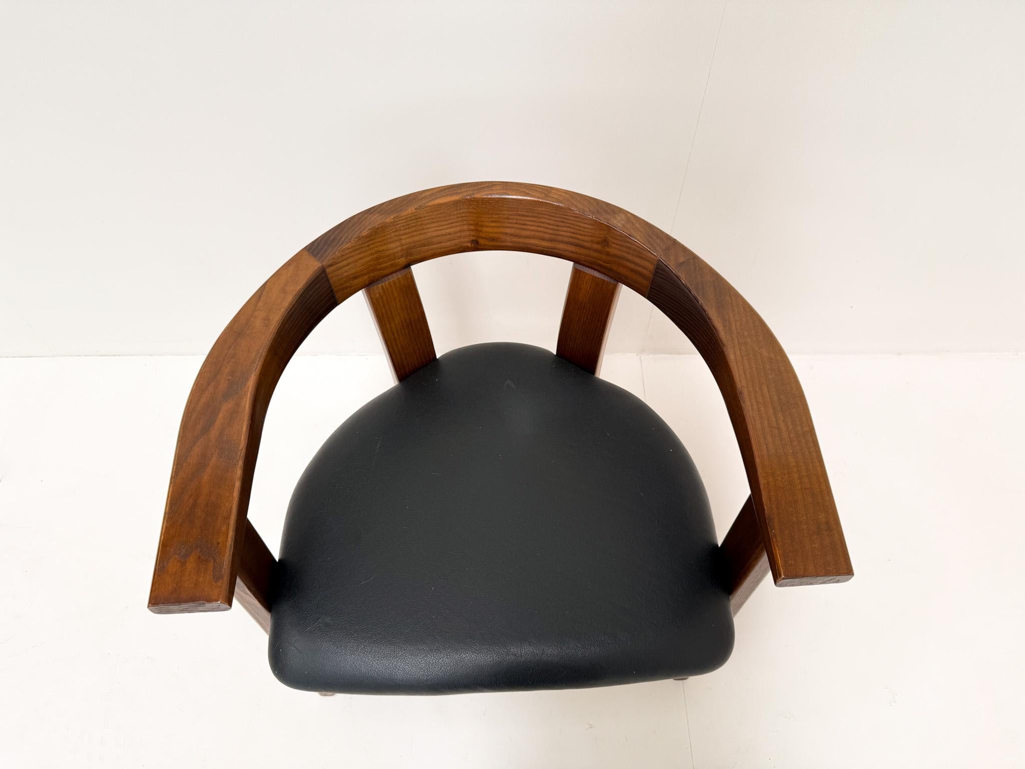 Textile Set of 6 Dining Chairs by Lars Gangsø, Denmark, 1970s en vente