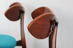 Set of 6 Dining chairs by Louis van Teeffelen model: Kastrup 1950 Dutch design