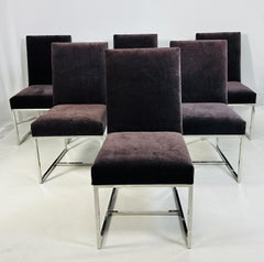 Ensemble de 6 chaises de salle à manger de Milo Baughman pour Design Institute of America