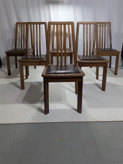Set of 6 Dining Chairs by Mobil Girgi, 70s