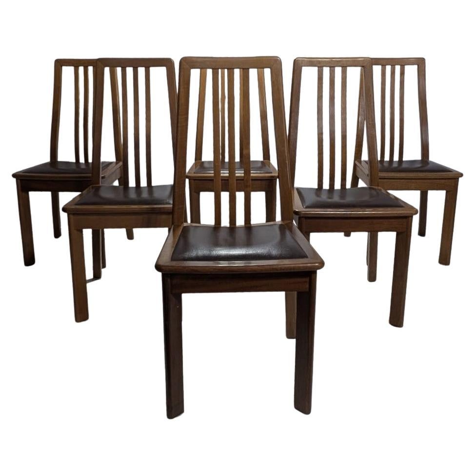 Set of 6 Dining Chairs by Mobil Girgi, 70s