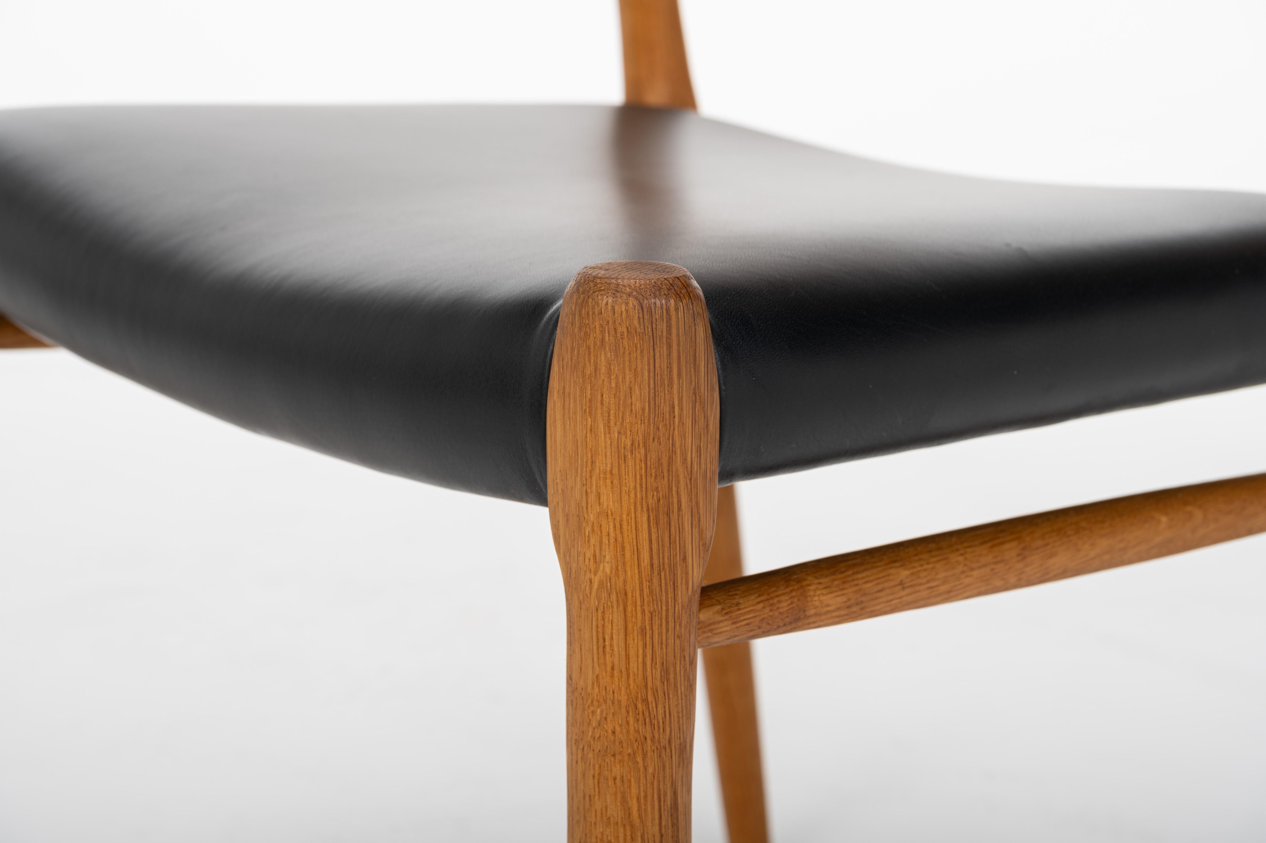 Juego de 6 sillas de comedor de Niels O. Møller, Model 75 en venta 5