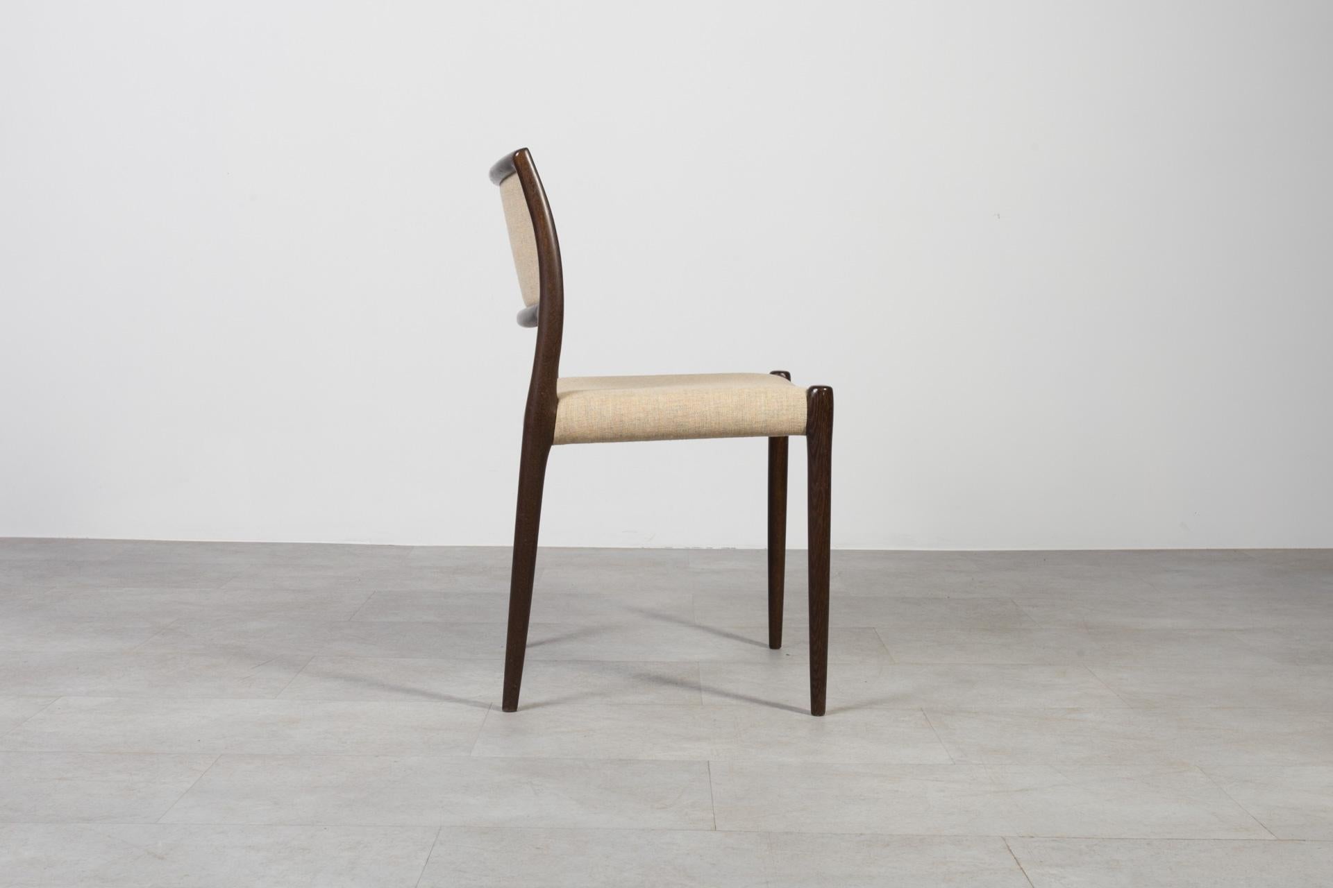 Ensemble de 6 chaises de salle à manger par Niels Otto Møller, J.L. Møllers Møbelfabrik, Danemark en vente 2